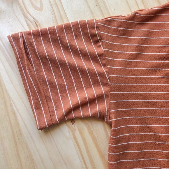 Rusty Orange Stripe Shirt - Picture 4 of 6